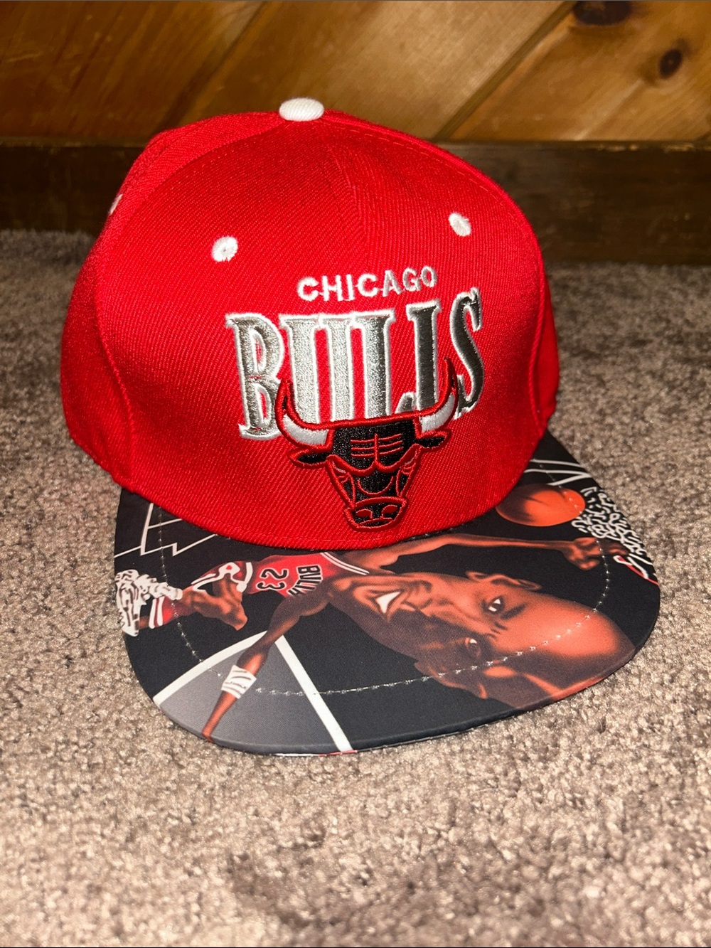 Mitchell & Ness vintage RARE 1990s Chicago Bulls Michael Jordan flat brim hat